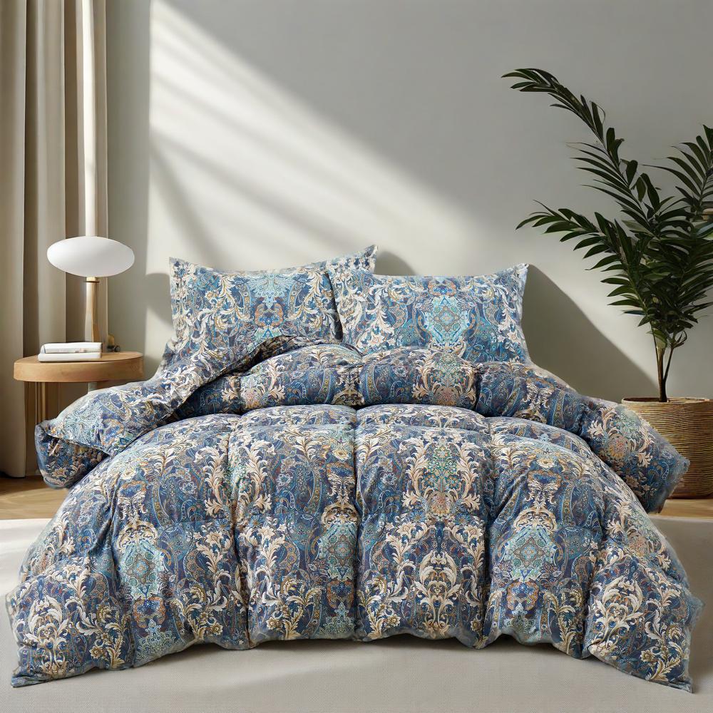 The Paisley pattern, inspired by the Tree of Life, symbolizes good luck and prosperity, while also bringing a subtle elegance to your bedroom.