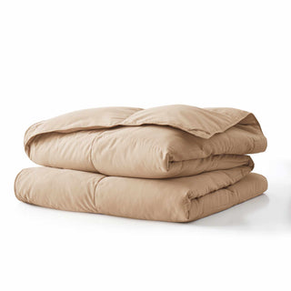 Add a pop of warm and inviting color to your bedding collection with our baffle-box comforter in a rich ginger root shade.