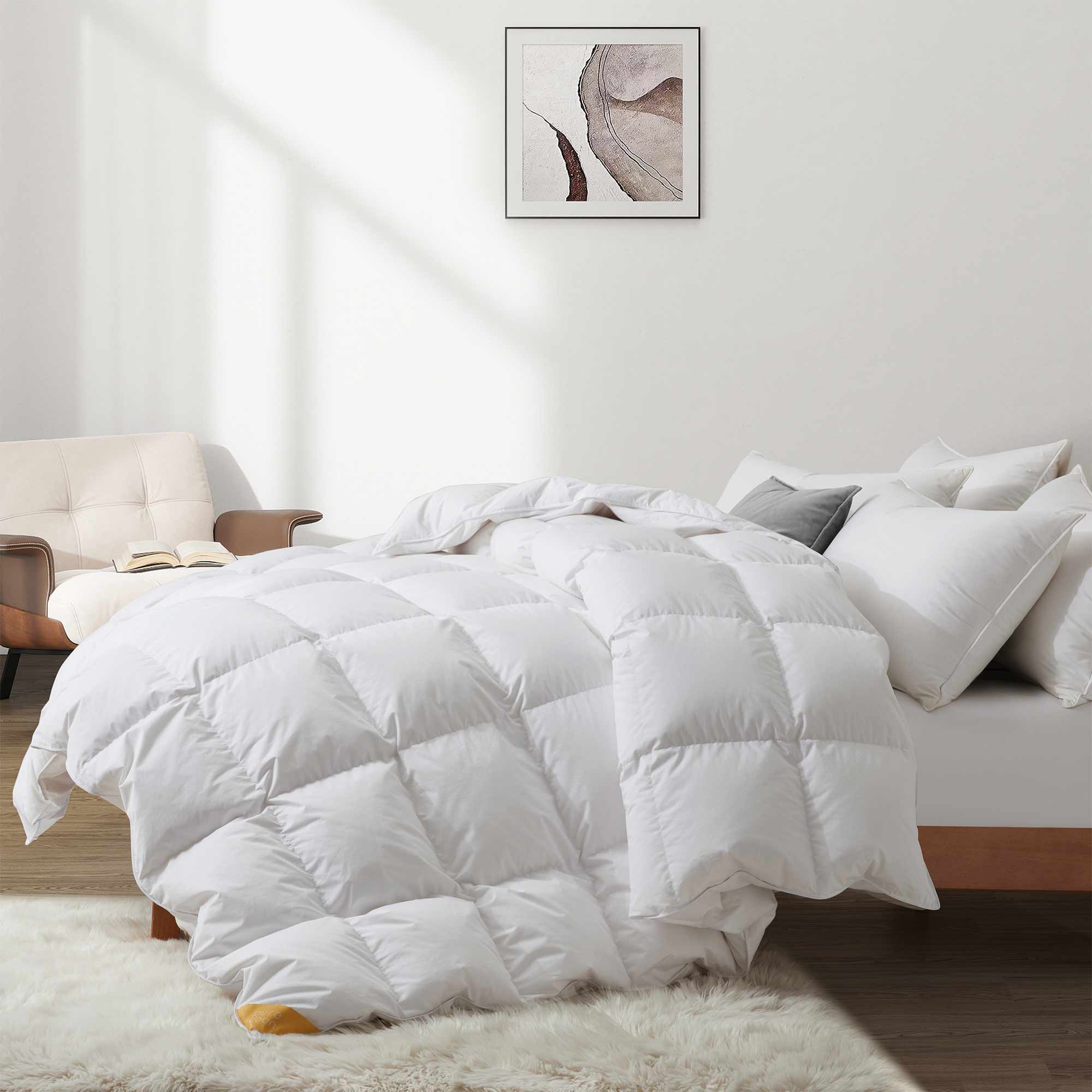Made in Germany 800 Fill Power Goose Down Comforter White / Full/Queen
