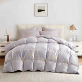 All Season Silk Covered White Goose Down Comforter