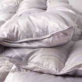 All Season Silk Covered White Goose Down Comforter