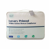 All Season Silk Covered White Goose Down Comforter