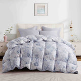 All Season Silk Covered White Goose Down Comforter