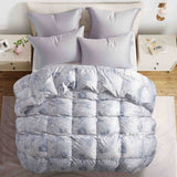 All Season Silk Covered White Goose Down Comforter