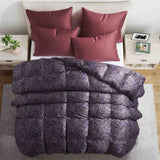 All Season Silk Covered White Goose Down Comforter