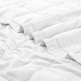 Hotel Quality Luxury Lightweight Jacquard Soft Bed Blanket with Satin Trim, Cozy and Warm