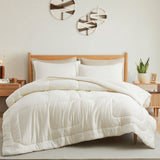 3 Piece All Season Silky Soft Satin Reversible Comforter Set