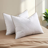 Medium-Firm Soft Premium Feather Bed Pillows Set of 2