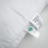 2 Pack Gusseted & Classic Goose Feather Bed Pillows with Soft Cover