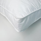 2 Pack Classic Goose Feather Bed Pillows with Soft Cover