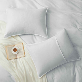 Linen Cotton Blend Duvet Cover Set with Pillowcases