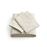 Jacquard Cotton Linen Blend Duvet Cover Set