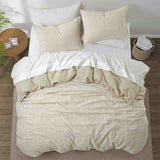 Jacquard Cotton Linen Blend Duvet Cover Set