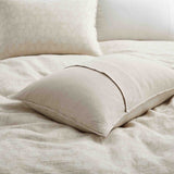Jacquard Cotton Linen Blend Duvet Cover Set