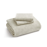 Jacquard Cotton Linen Blend Duvet Cover Set