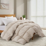 Heavyweight Extra Warmth White Goose Feather Down Fiber Duvet Comforter Insert