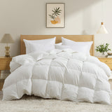 All Season Medium to Extra Warmth White Feather Down Comforter Duvet Insert