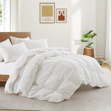 Medium Weight 100% Breathable Cotton Feather Down Comforter Duvet Insert