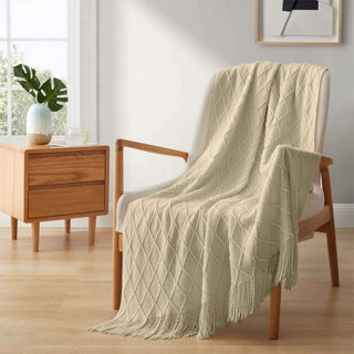 Ultra Soft Knitted Throw Blanket 50″ x 60″