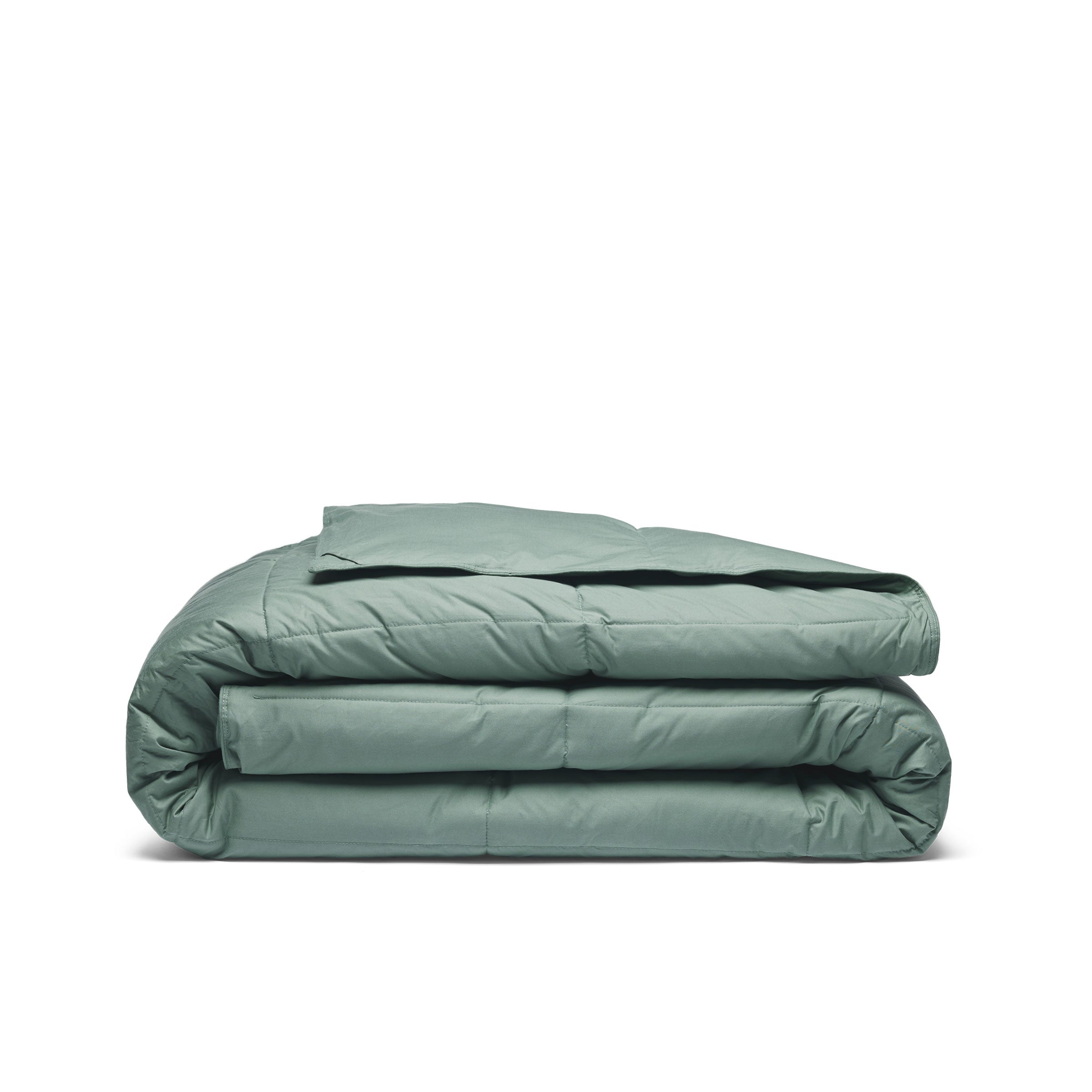 Embrace a luxurious, comfortable sleep every night with the Puredown All Season Organic Cotton Down Feather Fiber Comforter. The duvet insert can be attached to your duvet cover with ease, thanks to the four corner loops. Double-needle stitching coupled with elegant piping that lines the feather and down comforter ensures a sturdy seam, reducing duvet filling loss and lending the all-season feather comforter a tailored appearance.