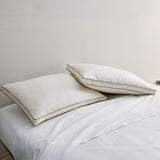 Engineered to deliver superior sleep comfort and an elevated loft, this comfortable pillow is thoughtfully designed to ensure optimal spinal alignment and offers plenty of neck support. It is an ideal pillow choice for side sleepers, effectively reducing pressure points to enhance comfort during sleep.