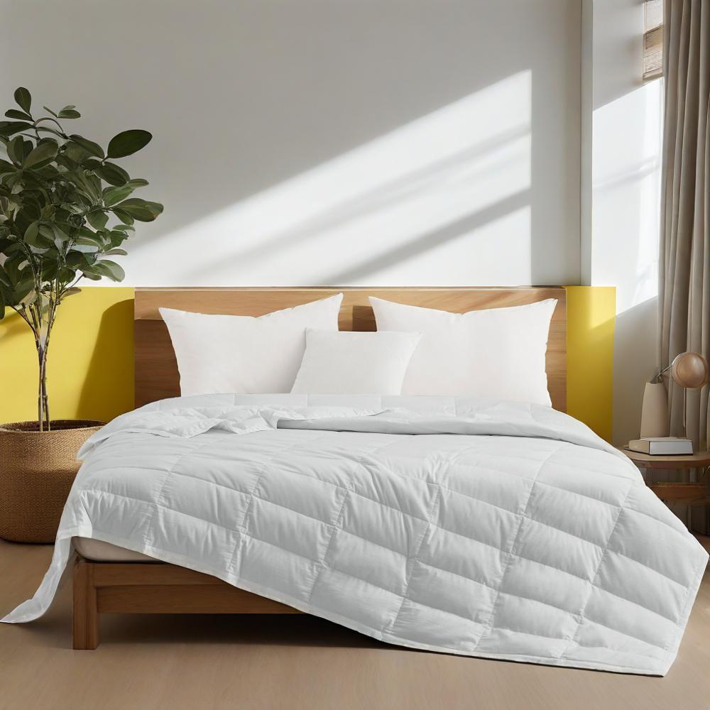 The down blankets is enveloped in gentle shades of grey. Bring a classy flair to your personal space with these tencel lyocell comforters.