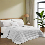 The down blankets is enveloped in gentle shades of grey. Bring a classy flair to your personal space with these tencel lyocell comforters.
