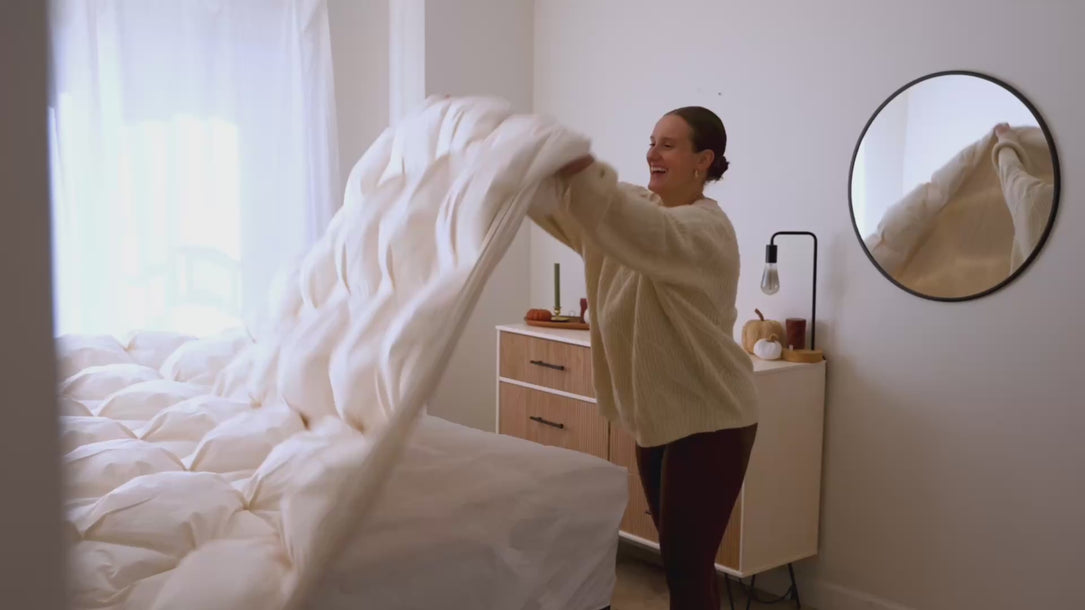 How to Dress Bedroom Using Pinch Pleat Comforter: Stylish Elegance Tips