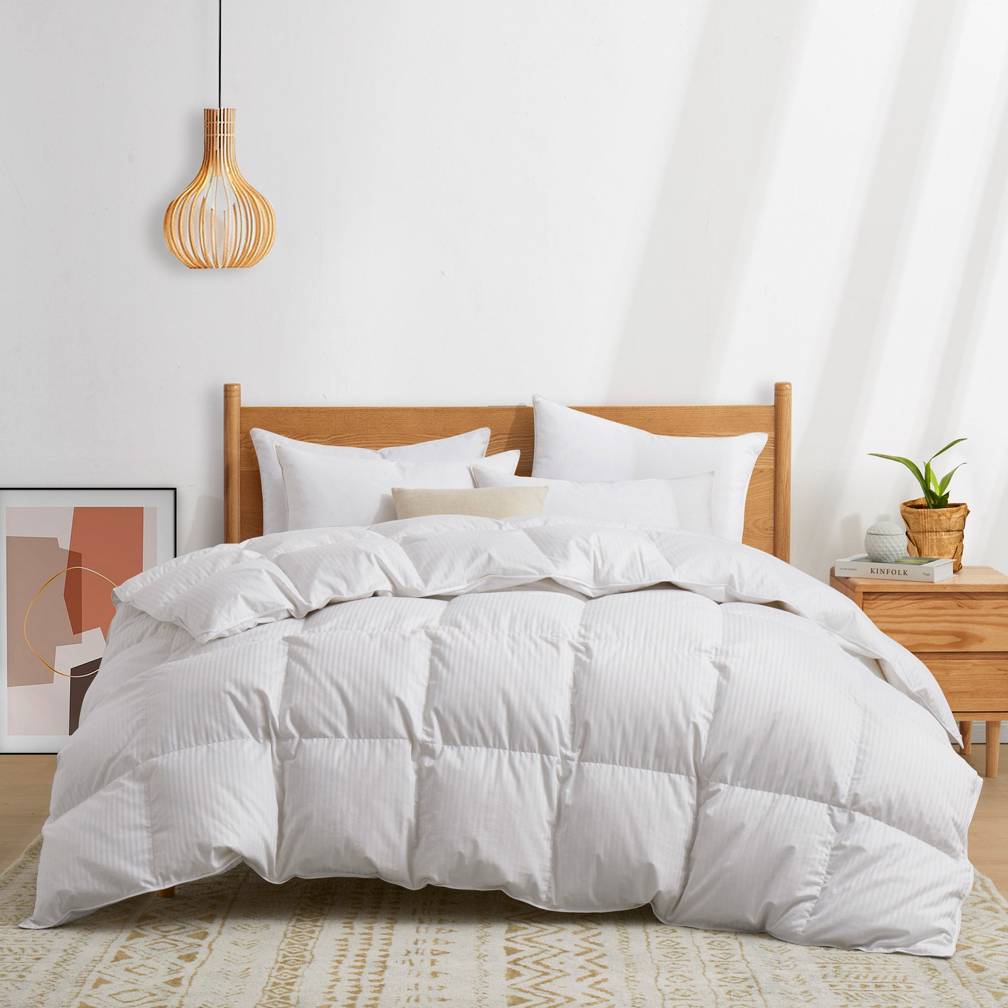 Made in Germany 800 Fill Power European White Down Comforter White / All-Season / King