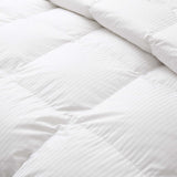 The warm comforter is covered in beautiful tones of white. A valuable element in your bedding décor, let this white comforter add a touch of classic intrigue to your bedding space.