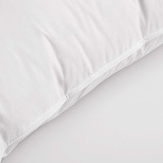 The Puredown pillow is covered in crisp white hues. Add a touch of classic intrigue to your bedspace with these white down pillows.