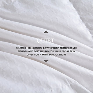 75% white down lightweight Down Comforter with 100% cotton cover