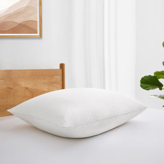 The feather down bed pillows are covered in solid colors of white. Add a touch of panache to your modern bedroom design with these feather down pillow inserts.