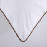 The Puredown down plush pillow is colored in soft tones of white. Bring a sense of minimalism to your bedroom space with these goose feather pillows.