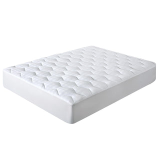 The mattress pad is brushed in the wonderful colors of white. Add a touch of contemporary elegance to your bedding space with this white down alternative mattress pad.